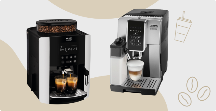 KRUPS Essential Machine à Café à Grain, Machine à Café, Broyeur Grain,  Cafetière Expresso, Ecran LCD