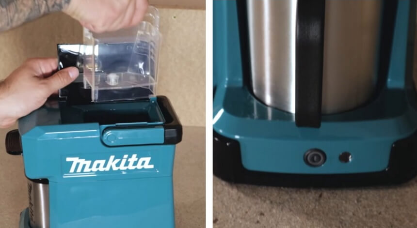 Test, avis et prix : Machine à café à batterie Makita DCM500Z