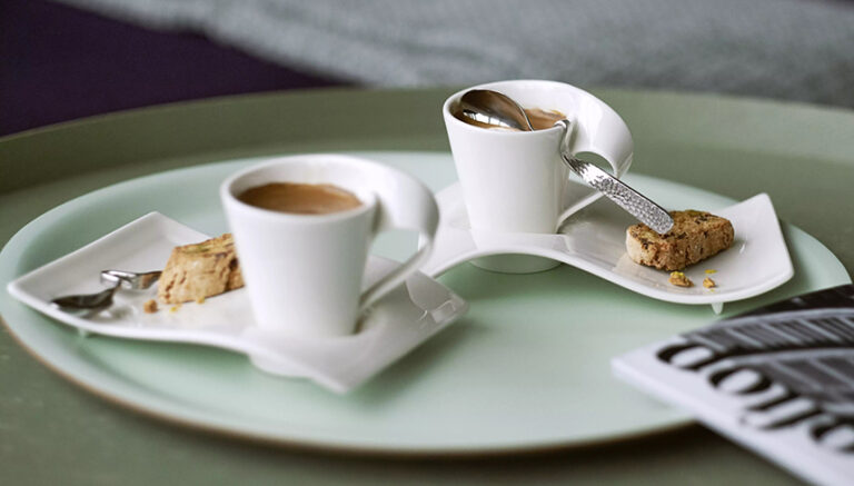 Set Café Gourmand Japonais Vintage - Porcelaine Fine Dorée - 8 Pièces - Occasion